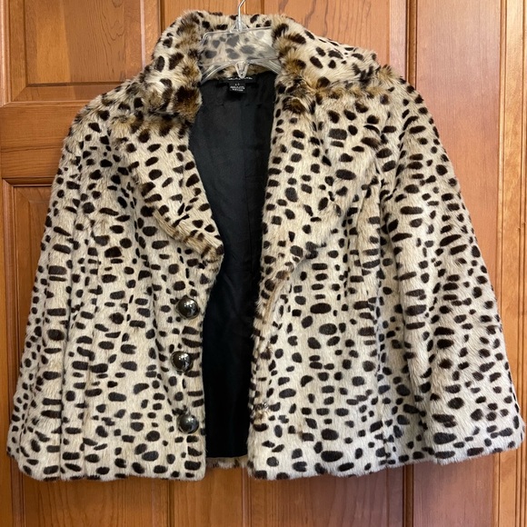 Never Worn! Seductions (Urban Planet) Faux Leopard fur jacket - Picture 5 of 7